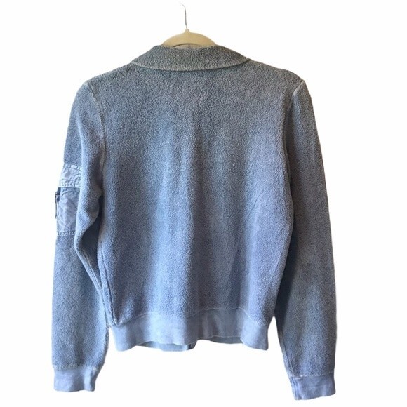 Boston Proper Light Blue Full Zip Sweater Size S - Picture 4 of 5